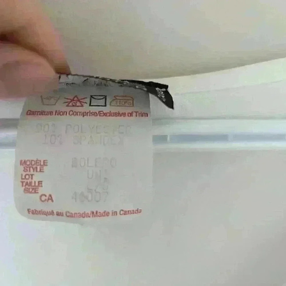 Made in Canada , Gitane Pret a porter, White, Bolero, size Large - Picture 4 of 5